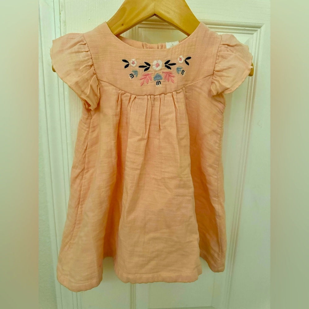 Nordstrom baby girls dress with bloomers Size 9 months